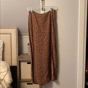 Cheetah midi skirt